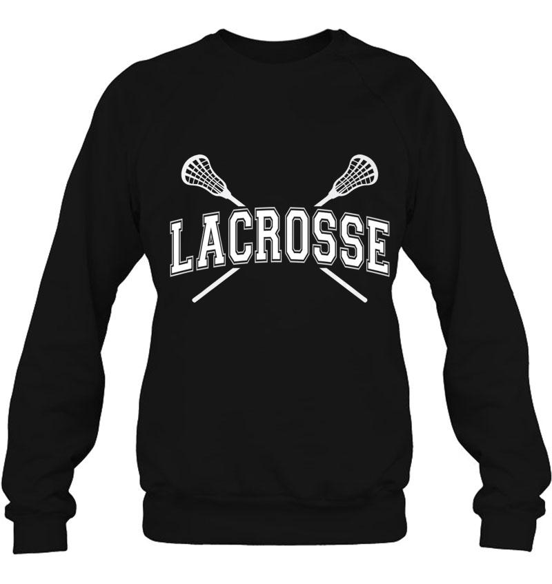 Lacrosse Shirt Girls Boy White Crossed Sticks Head Mugs