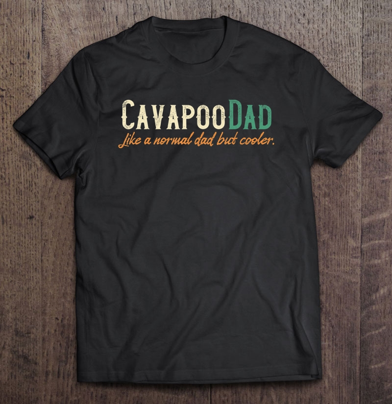 Mens Cavapoo Dad Father's Day Gift Men's Shirt - Cavapoo Breed Shirt