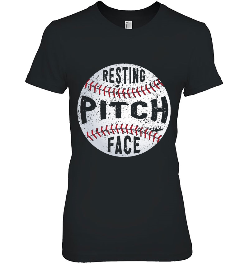 Baseball Shirt Resting Pitch Face Hoodie