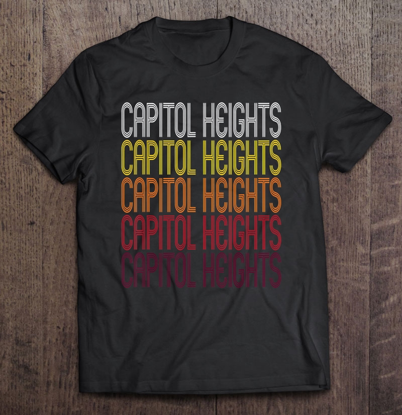 Capitol Heights, Md Vintage Style Maryland Shirt