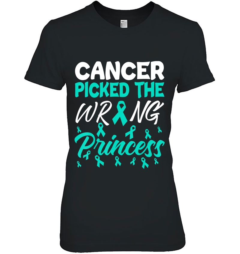 Cervical Cancer Picked Wrong Princess Cancer Awareness Month Hoodie