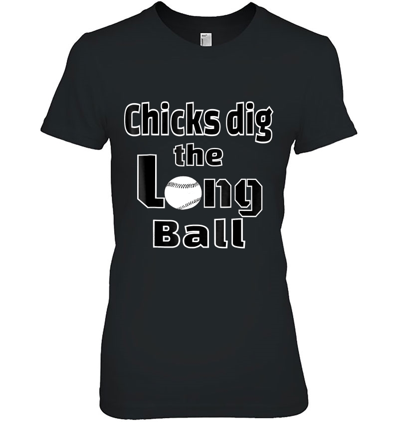 Chicks Dig The Long Ball Funny Baseball Hoodie