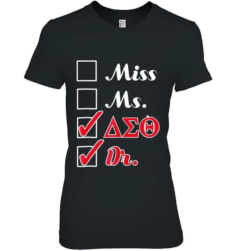 Delta Doctor Shirt For Physician Sorority Sigma Theta Woman Ladies Tee