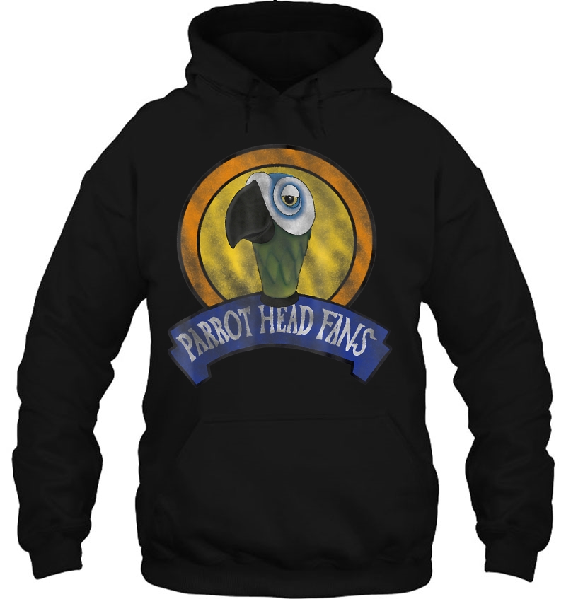 Distressed Parrot Head Buffett Fans Hoodie
