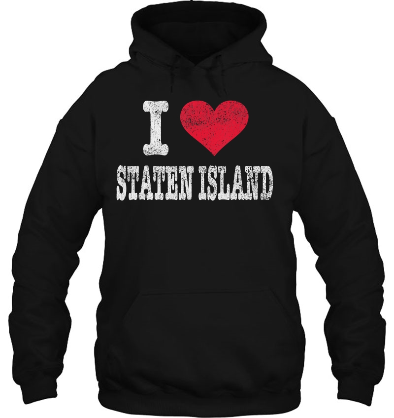 Distressed Retro I Love Staten Island Souvenir Mugs