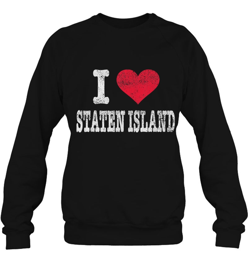 Distressed Retro I Love Staten Island Souvenir Mugs