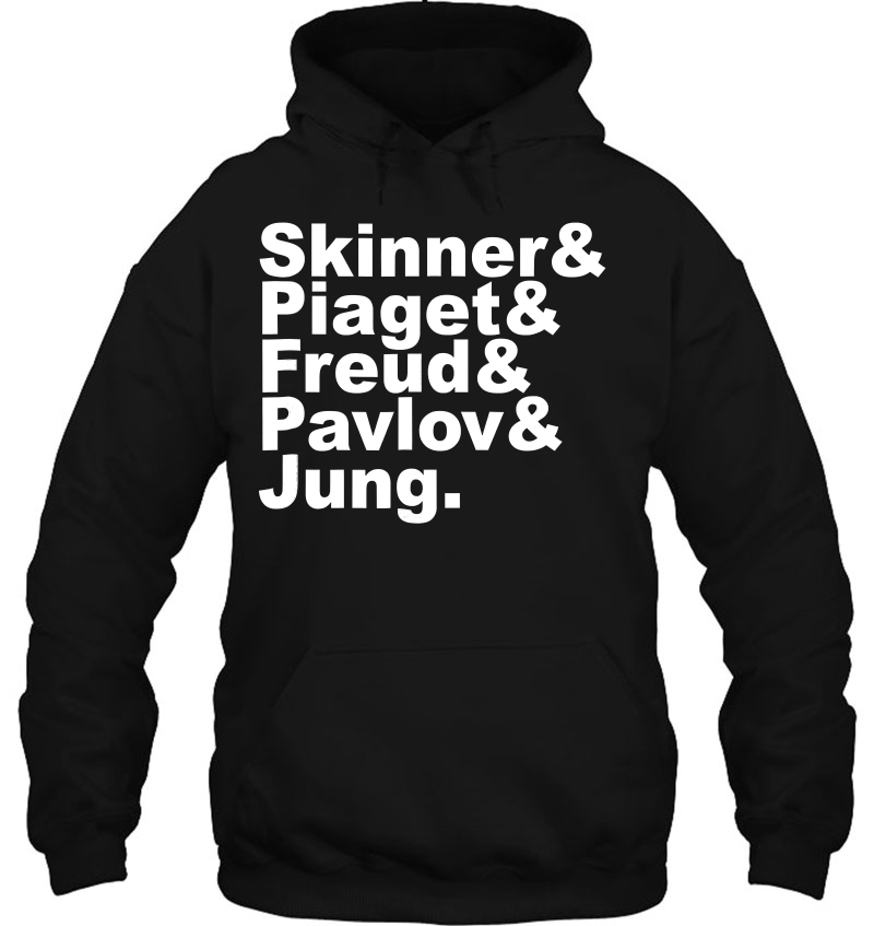 Famous Psychologists Funny Helvetica List Graphic Shirt Hoodie