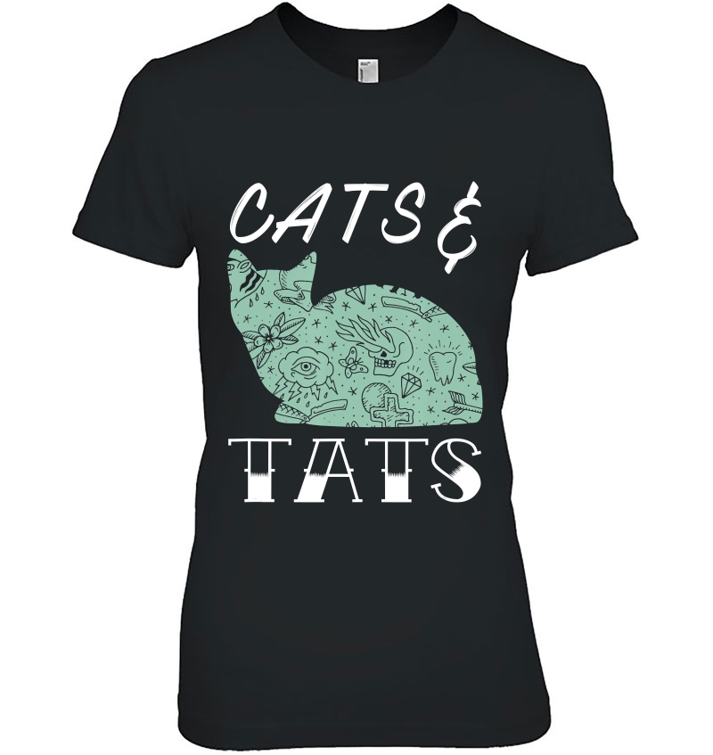 Funny Cat Cats And Tats Tattoo Lover Gifts Hoodie