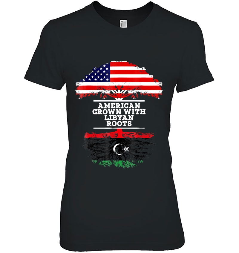 Gift For Libyan - Roots From Libya Tee Shirt Ladies Tee