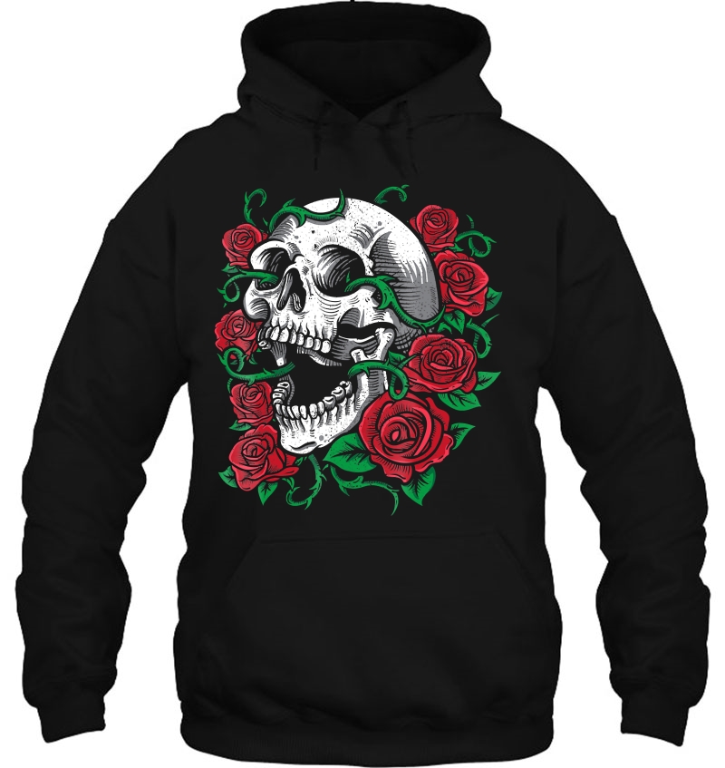 Halloween Skull Shirt Rose Skeleton Gift Idea Mugs