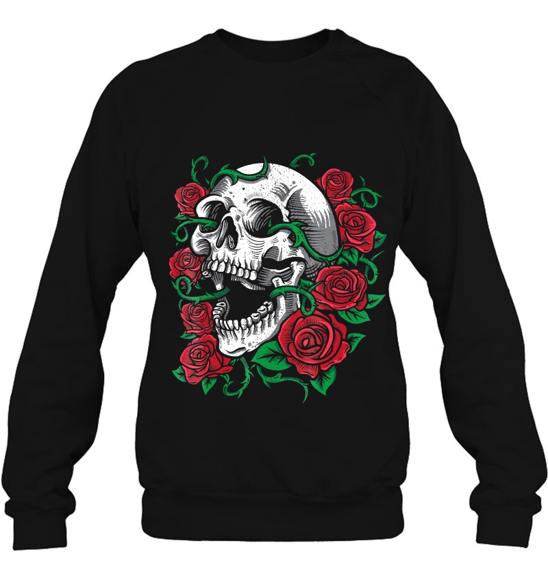 Halloween Skull Shirt Rose Skeleton Gift Idea Mugs