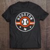 Houston Baseball Stars And Stripes Texas Outline Premium Tee