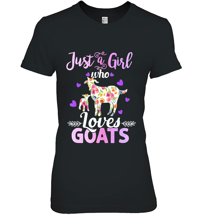 Just A Girl Who Loves Goats Women Goat Farmer Hoodie