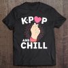 K-Pop And Chill Finger Heart Korean Kpop Merchandise Tee