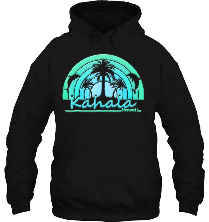 Kahala Hawaii Dolphins And Palm Trees Mugs