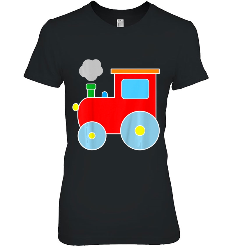 Kids Steam Locomotive Engine Shirt Train Toddler Boys Ladies Tee