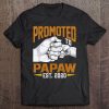 Mens Promoted To Papaw Est 2020 Fathers Day Gift New Papaw Tee