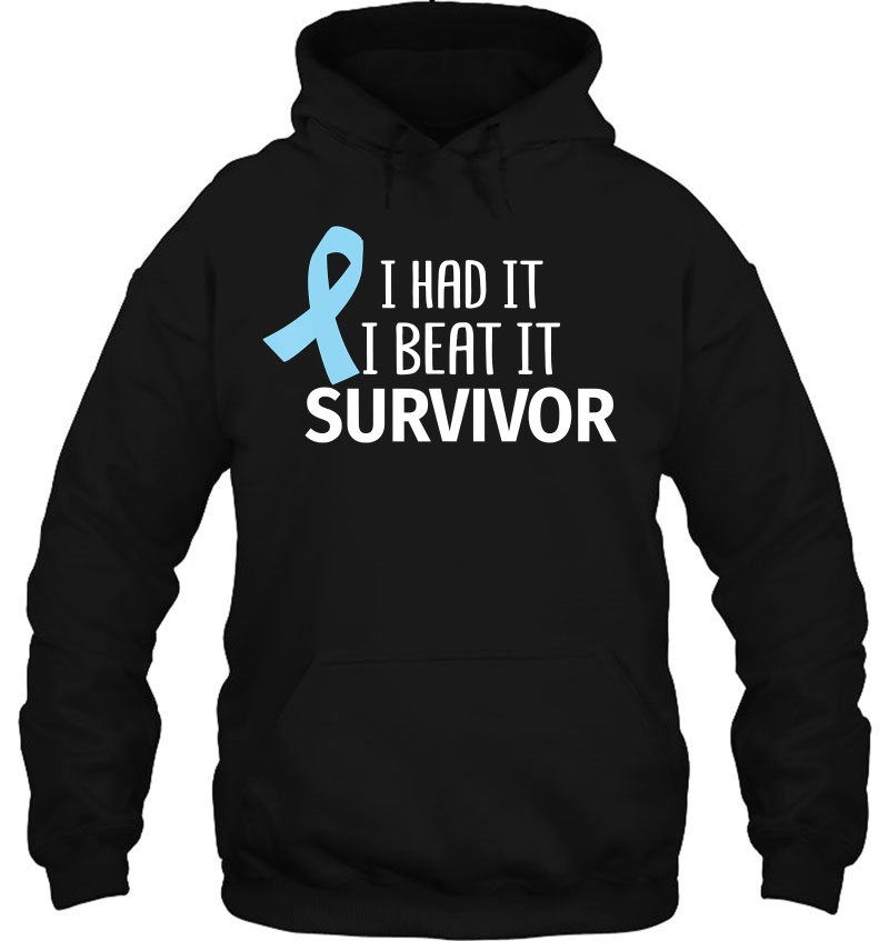 Mens Prostate Cancer Had It I Beat It Survivor Light Blue Ribbon Mugs