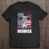 Meowica Cat America Patriotic Shirt 4Th Of July Tee