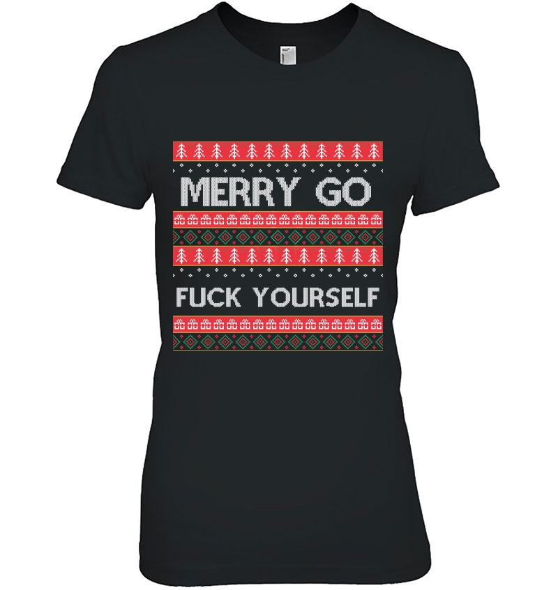 Merry Go Fuck Yourself Ugly Christmas Hoodie