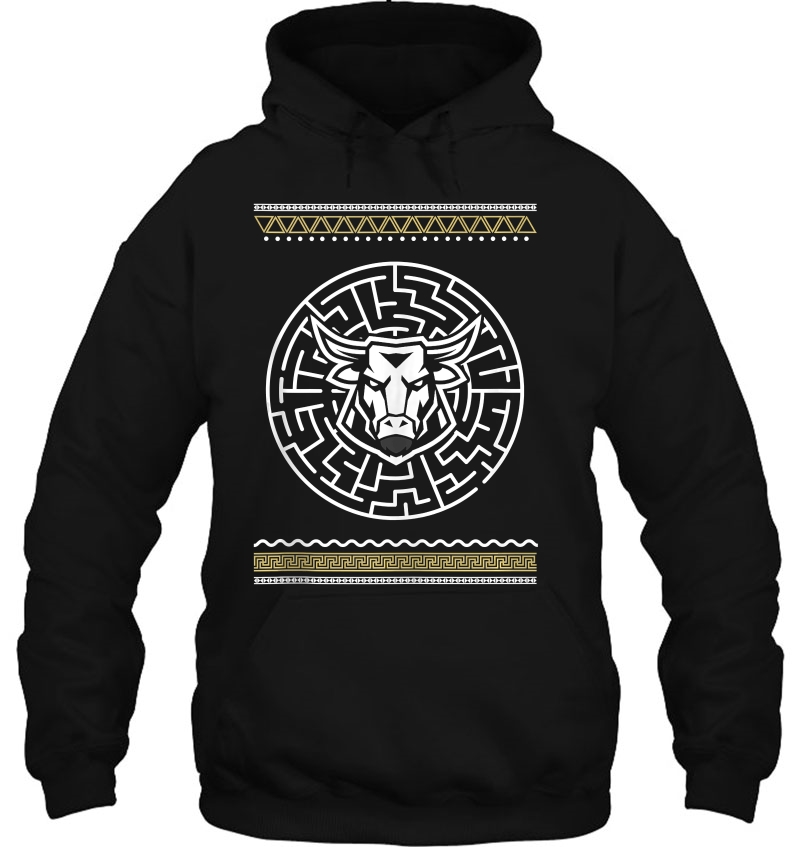 Minotaur Maze Mythology Labyrinth Greek Gift Ancient Greece Hoodie