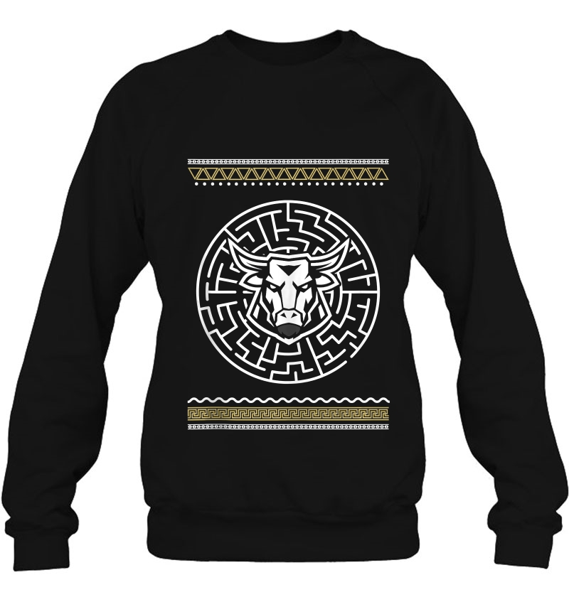 Minotaur Maze Mythology Labyrinth Greek Gift Ancient Greece Sweatshirt