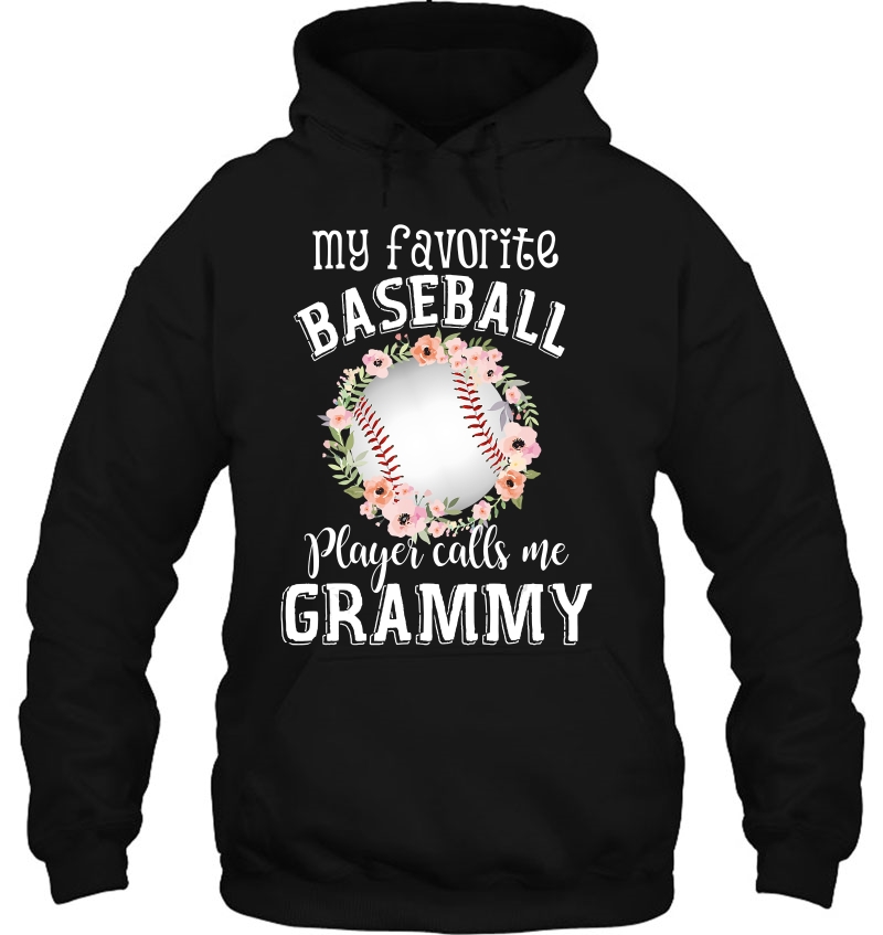 My Favorite Baseball Player Calls Me Grammy Flower Mugs