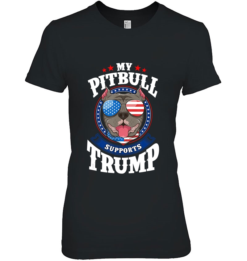 My Pitbull Supports Trump 2020 Dog Hoodie