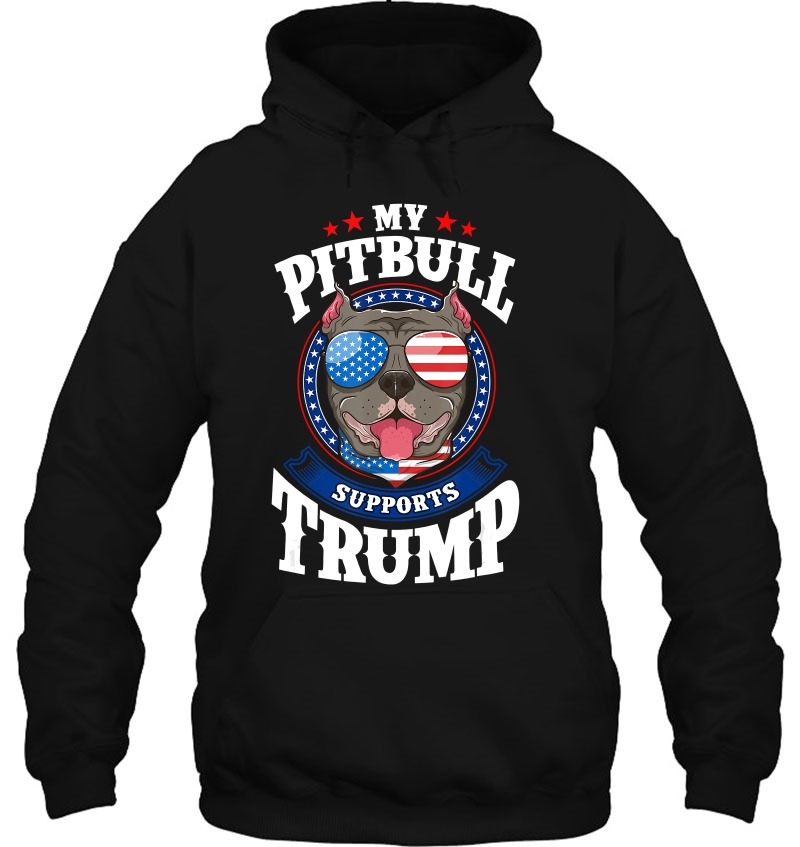 My Pitbull Supports Trump 2020 Dog Mugs