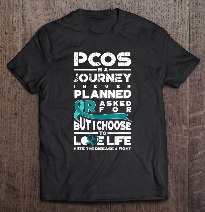 Pcos Awareness Shirt Polycystic Ovarian Syndrome Journey Shirt