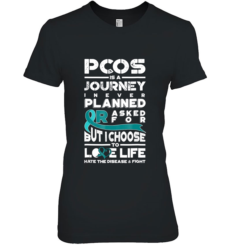 Pcos Awareness Shirt Polycystic Ovarian Syndrome Journey Hoodie