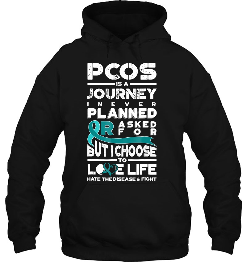 Pcos Awareness Shirt Polycystic Ovarian Syndrome Journey Mugs