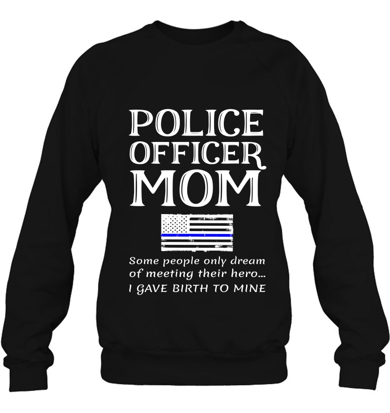 Proud Police Officer Mom Policeman Policewoman Mother Flag Mugs