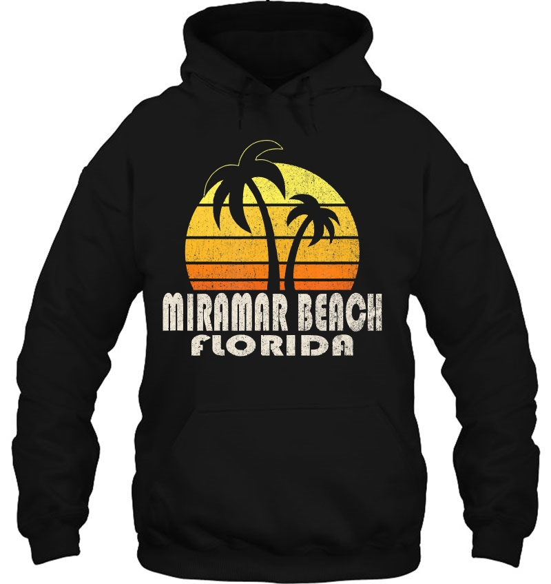 Retro Miramar Beach Fl Beach Vacation Hoodie