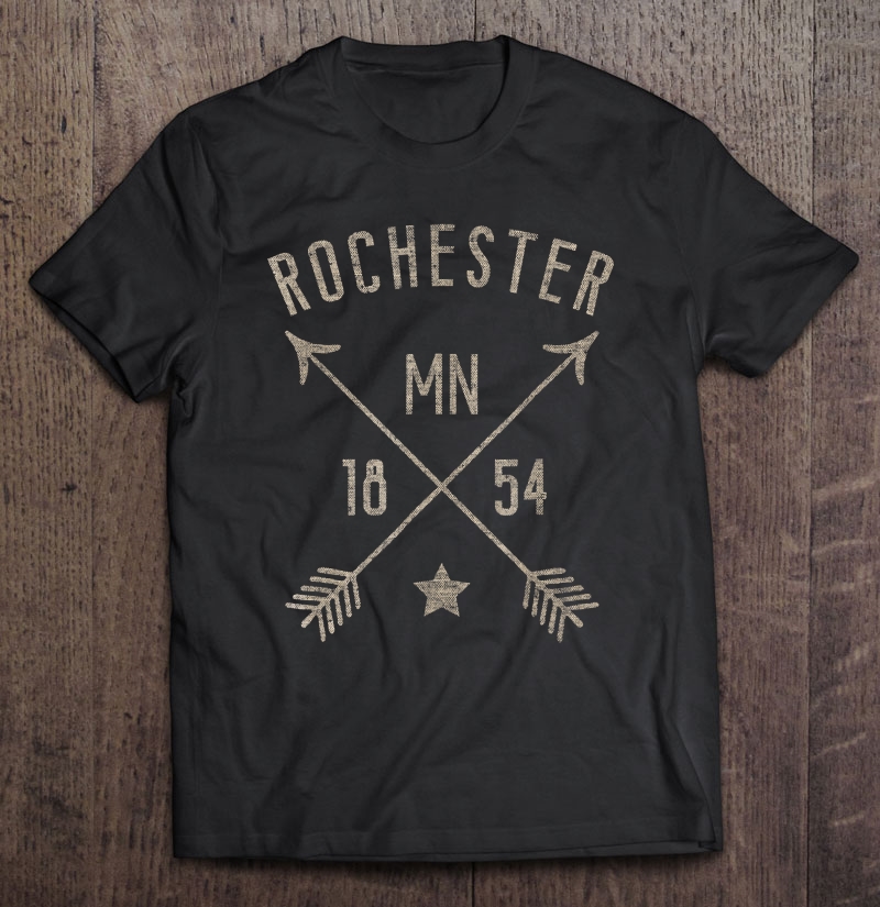 Rochester Mn Cool Vintage Retro Style Home City Shirt