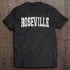 Roseville Ca California Usa Vintage Sports Varsity Style Tee