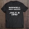 Roswell July 8 1947 Ufo Alien Conspiracy Theorist Tee