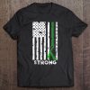 Scoliosis Awareness Month Tshirt Ribbon American Flag Tee Tee