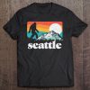 Seattle Washington Bigfoot Mountains 80'S Graphic Tee