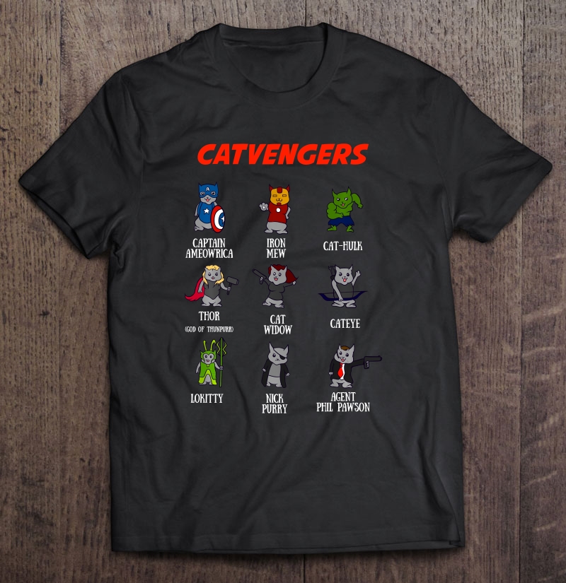 Superhero Catvengers Shirt Funny Cat Lover Shirt