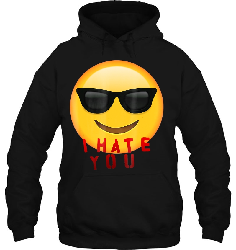 I Hate You Shirt Funny Smiley Face Emoji Mugs