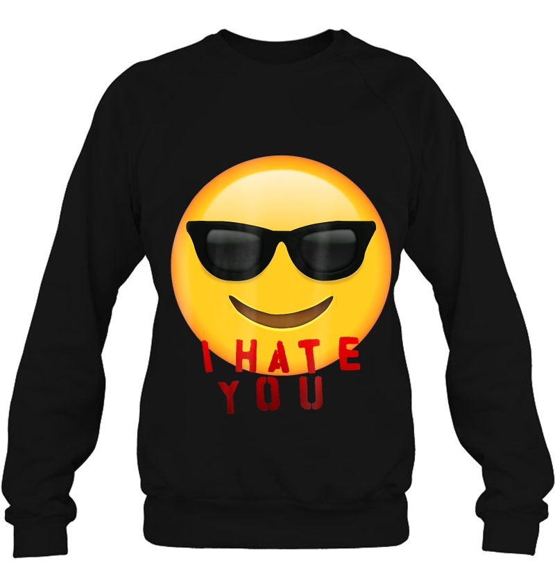 I Hate You Shirt Funny Smiley Face Emoji Mugs