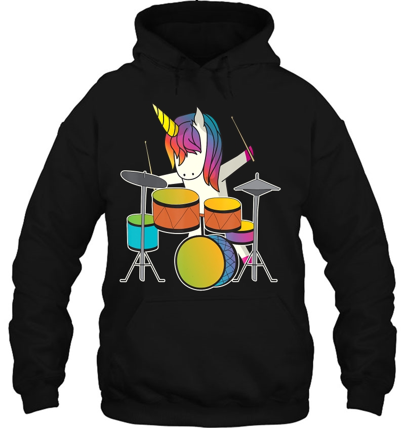 Unicorn Playing Drums Funny Magical Drummer Music Musician Mugs