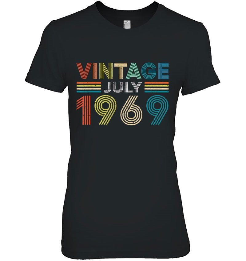 Vintage Born In July 1969 Man Myth Legend 51 Years Old Ladies Tee
