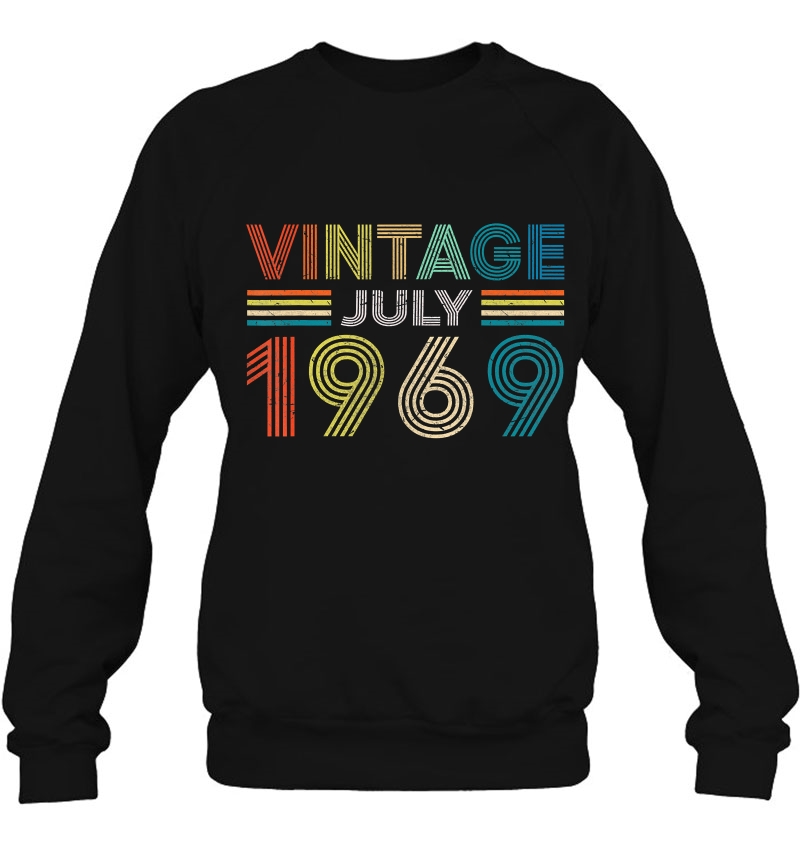 Vintage Born In July 1969 Man Myth Legend 51 Years Old Sweatshirt
