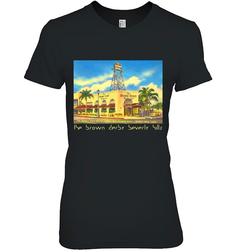 Vintage Brown Derby Beverly Hills Graphic Ladies Tee