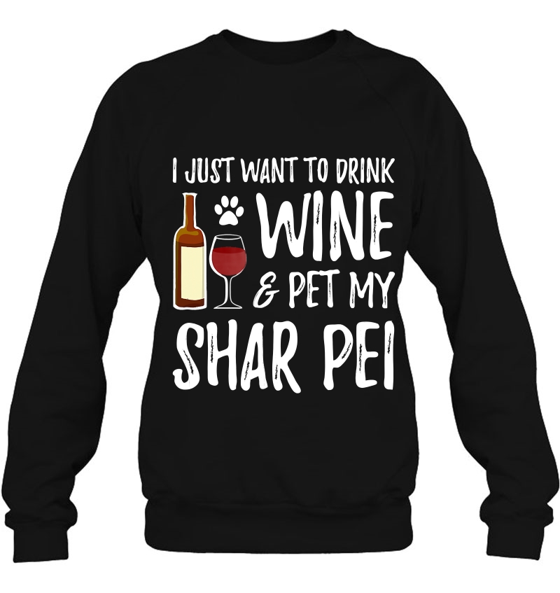 Wine And Shar Pei For Shar Pei Dog Mom Mugs