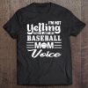 Womens Baseball Yelling Mom Voice Tee