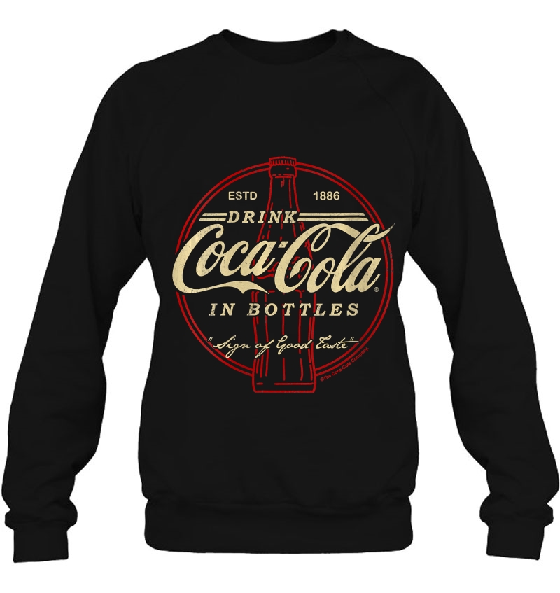 Womens Coca-Cola Drink In Bottles Vintage Logo Sweatshirt