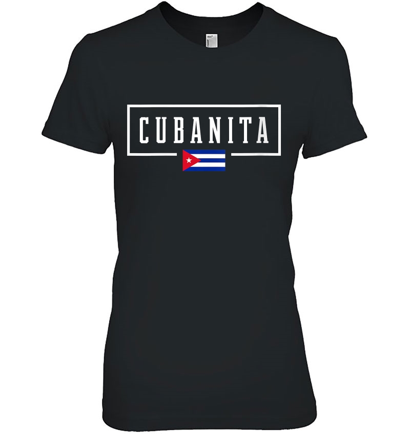 Womens Cubanita Cuba Cuban Flag Hoodie